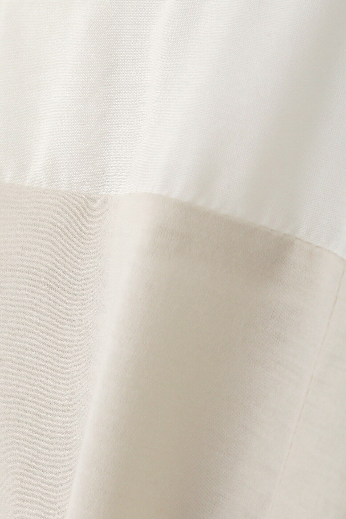  「◆異素材コンビギャザートップス」|Tシャツ・カットソー|