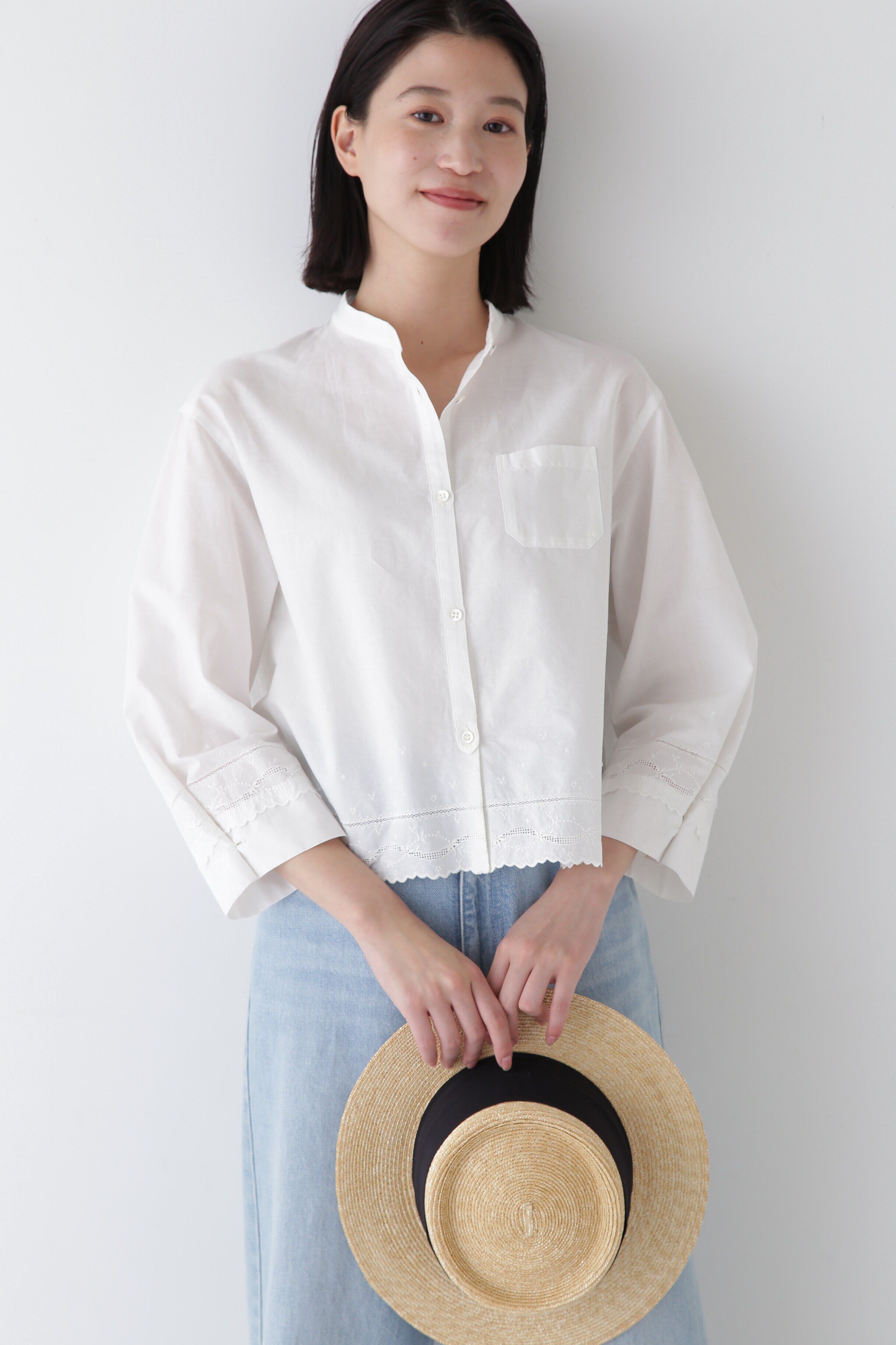  「◆ヴィンテージ風レースブラウス」|シャツ・ブラウス|ホワイト