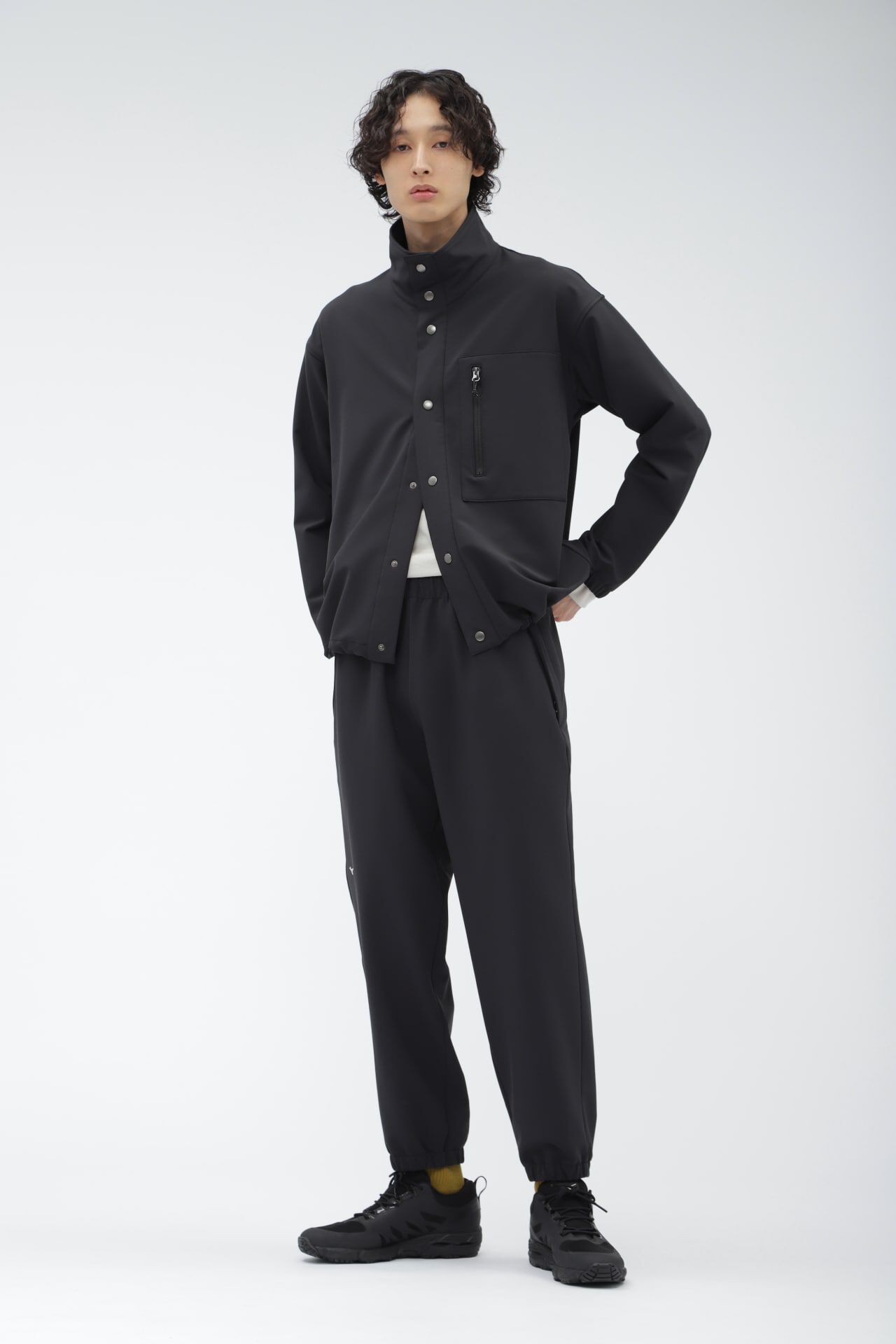 MARGARET HOWELL「BREATH THERMO /BRUSHED BACK STRETCHPOPLIN」|その他|BLACK