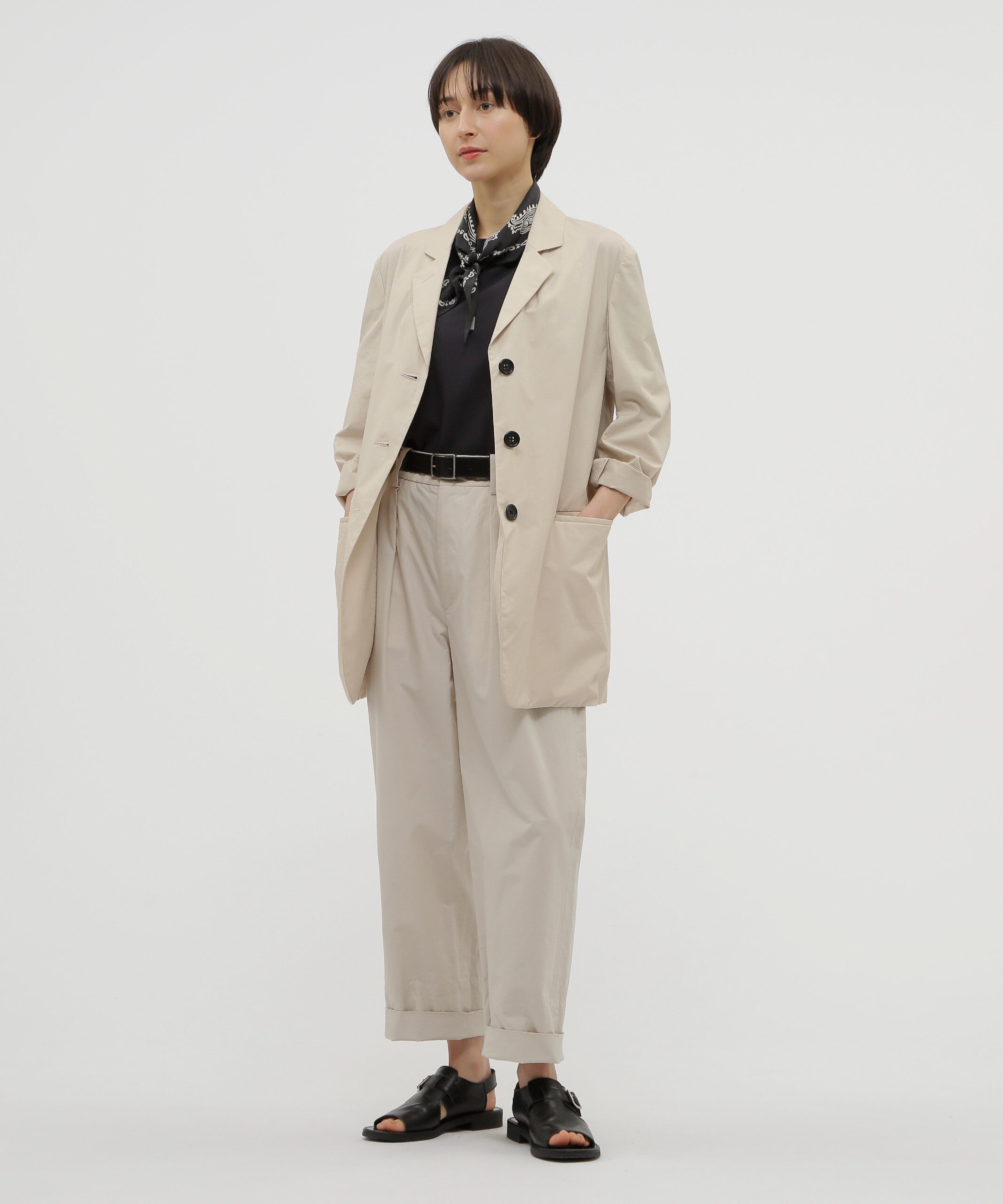  「WASHED COTTON POPLIN TROUSERS」|その他|ECRU2