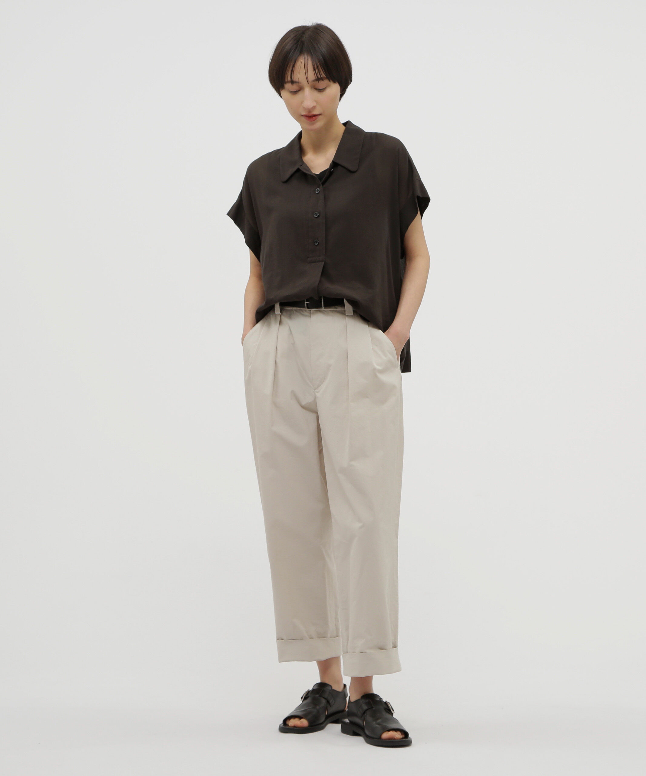  「WASHED COTTON POPLIN TROUSERS」|その他|