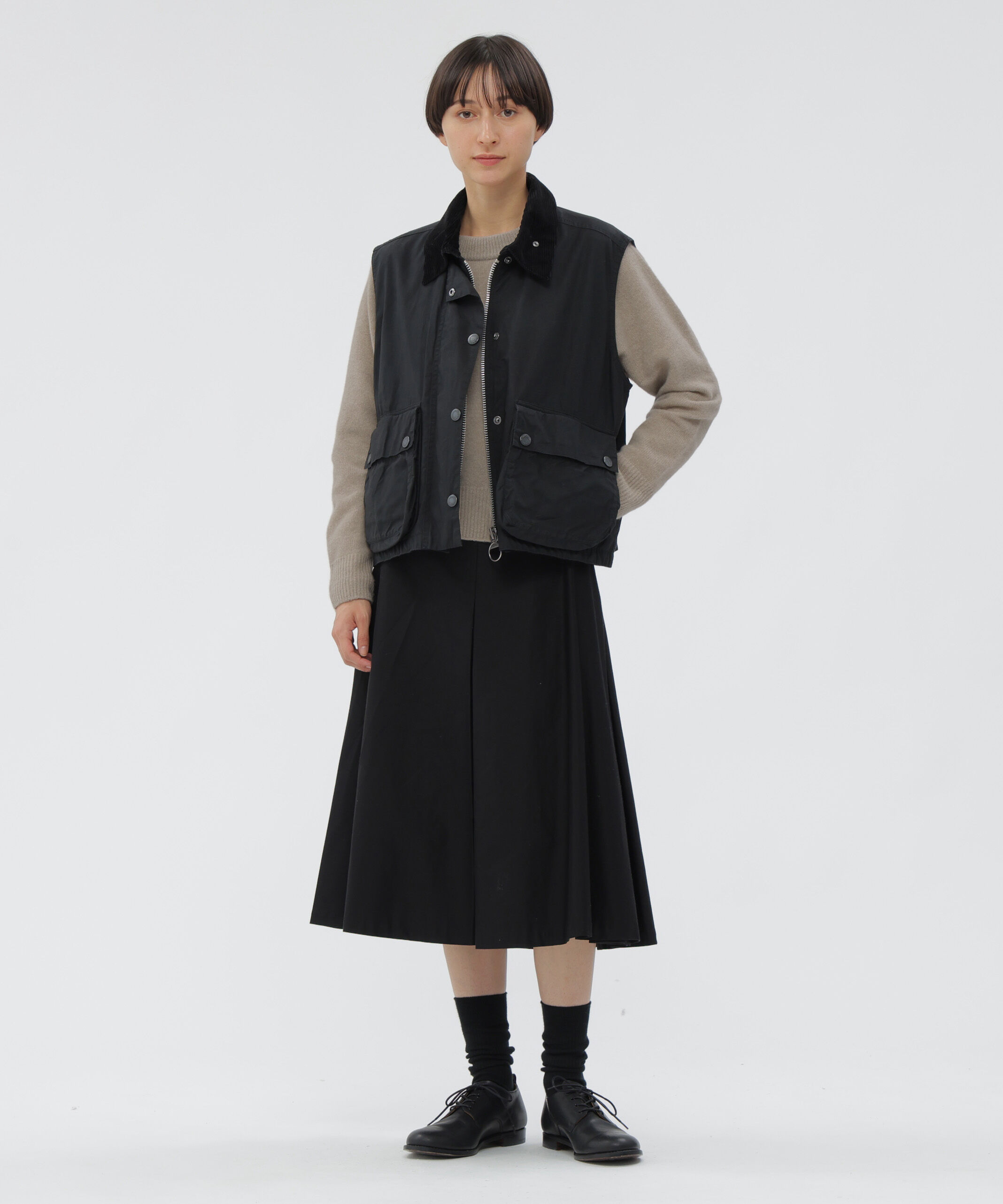  「COTTON SATEEN SKIRT」|スカート|