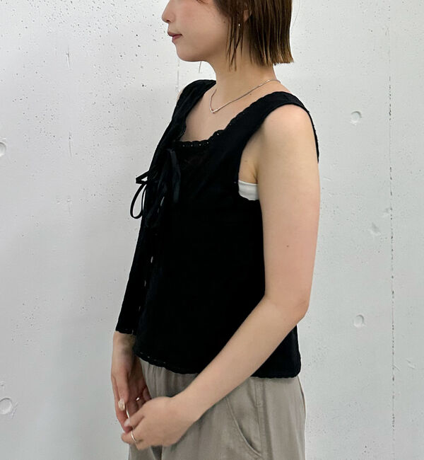 archives「【ＳＥＴＵＰ対応】コットン刺繍ノースリブラウス」|シャツ・ブラウス|