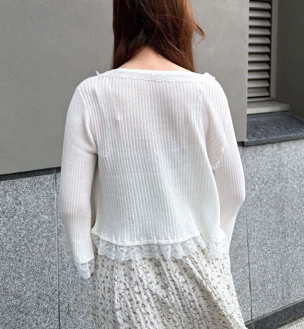 archives「７Ｓレーストリミングカーディガン」|カーディガン|