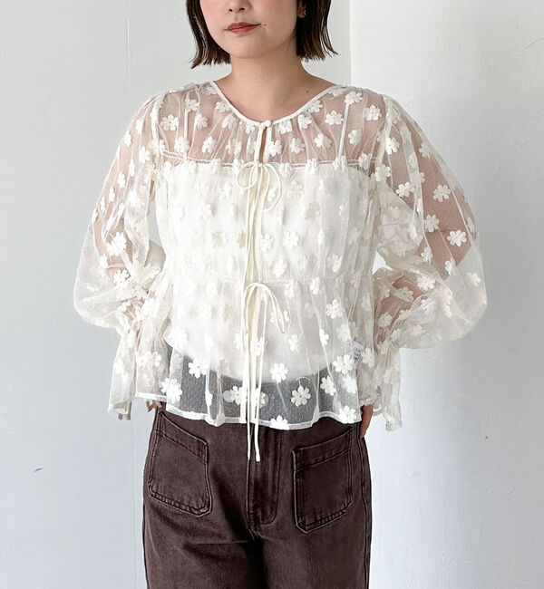 archives「２ｗａｙフラワーチュールブラウス」|シャツ・ブラウス|
