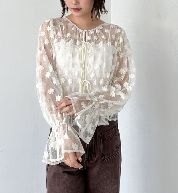 archives「２ｗａｙフラワーチュールブラウス」|シャツ・ブラウス|