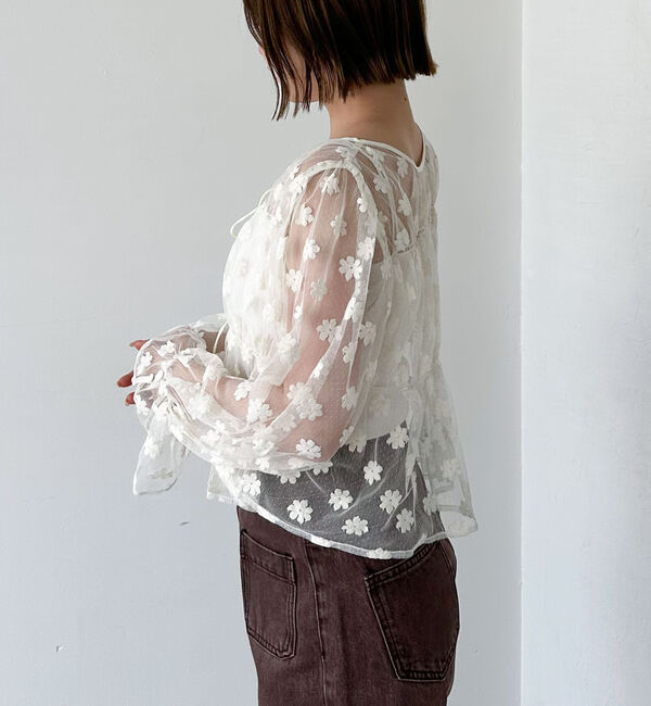 archives「２ｗａｙフラワーチュールブラウス」|シャツ・ブラウス|