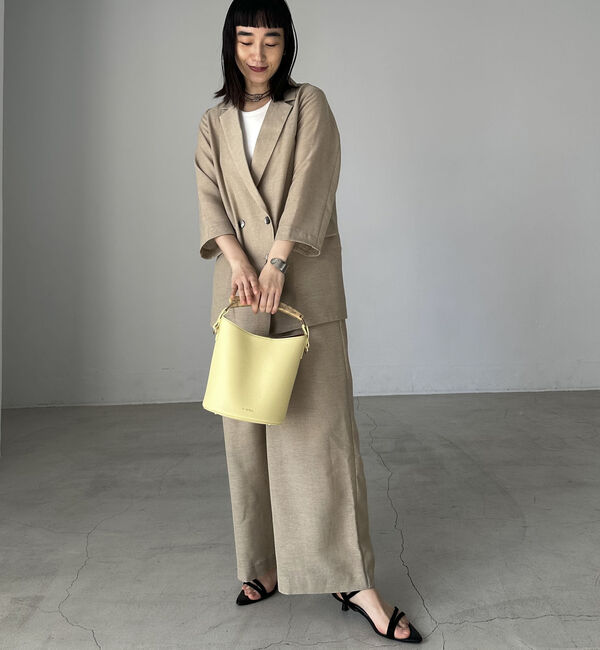 Doux archives「リネンライクシアージャケット」|テーラードジャケット|