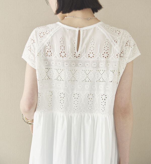 Doux archives「カットワークレースティアードワンピース」|ワンピース|