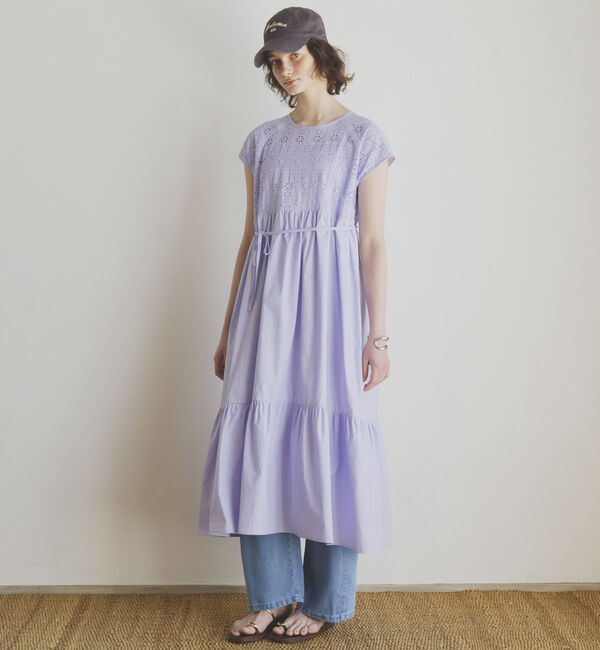 Doux archives「カットワークレースティアードワンピース」|ワンピース|