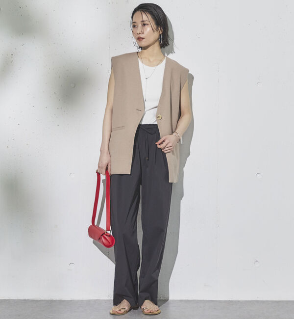 Doux archives「ドロストナイロンストレートパンツ」|チノ|