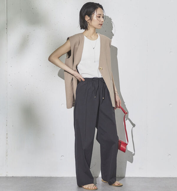 Doux archives「ドロストナイロンストレートパンツ」|チノ|