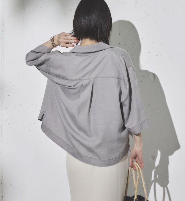 Doux archives「バイオウォッシュ加工ショートシャツ」|シャツ・ブラウス|