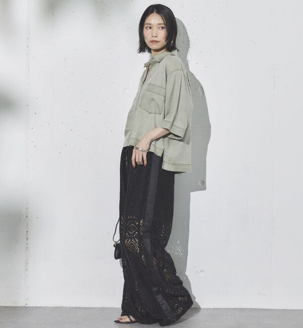 Doux archives「バイオウォッシュ加工ショートシャツ」|シャツ・ブラウス|