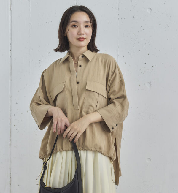 Doux archives「【セットアップ対応】スキッパードロストシャツ」|シャツ・ブラウス|