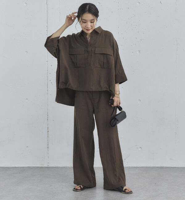 Doux archives「【セットアップ対応】スキッパードロストシャツ」|シャツ・ブラウス|