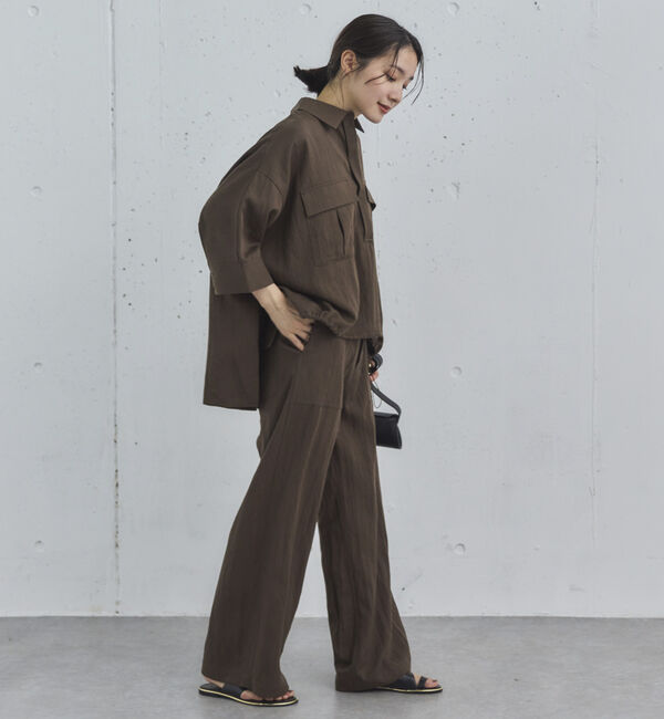 Doux archives「【セットアップ対応】スキッパードロストシャツ」|シャツ・ブラウス|