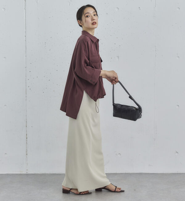 Doux archives「【セットアップ対応】スキッパードロストシャツ」|シャツ・ブラウス|