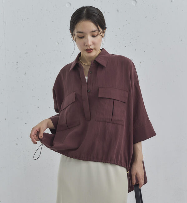 Doux archives「【セットアップ対応】スキッパードロストシャツ」|シャツ・ブラウス|