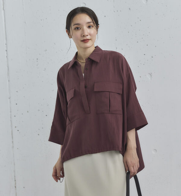 Doux archives「【セットアップ対応】スキッパードロストシャツ」|シャツ・ブラウス|