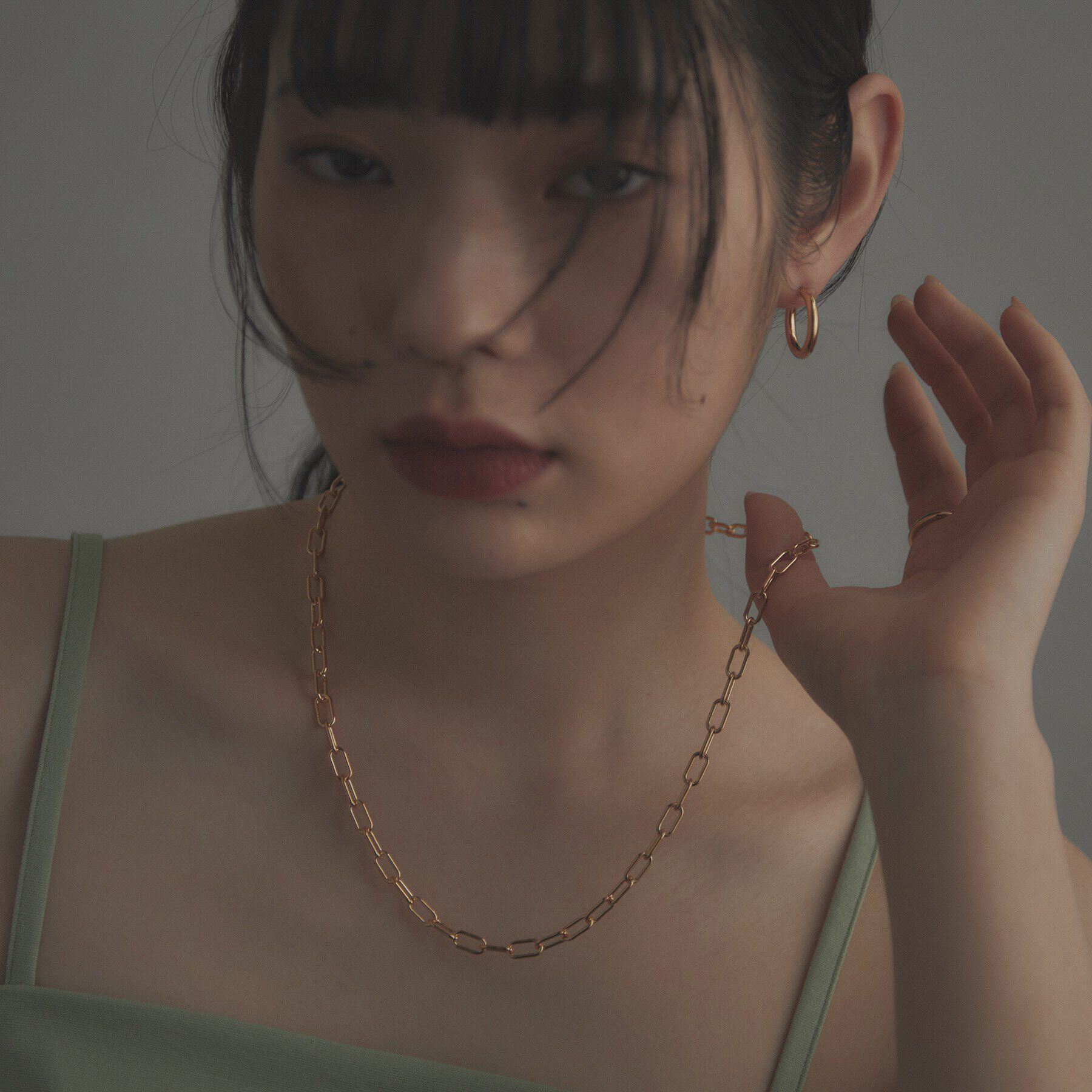 COCOSHNIK ONKITSCH「シルバー リンクチェーン 2WAYネックレス GP」|ネックレス|