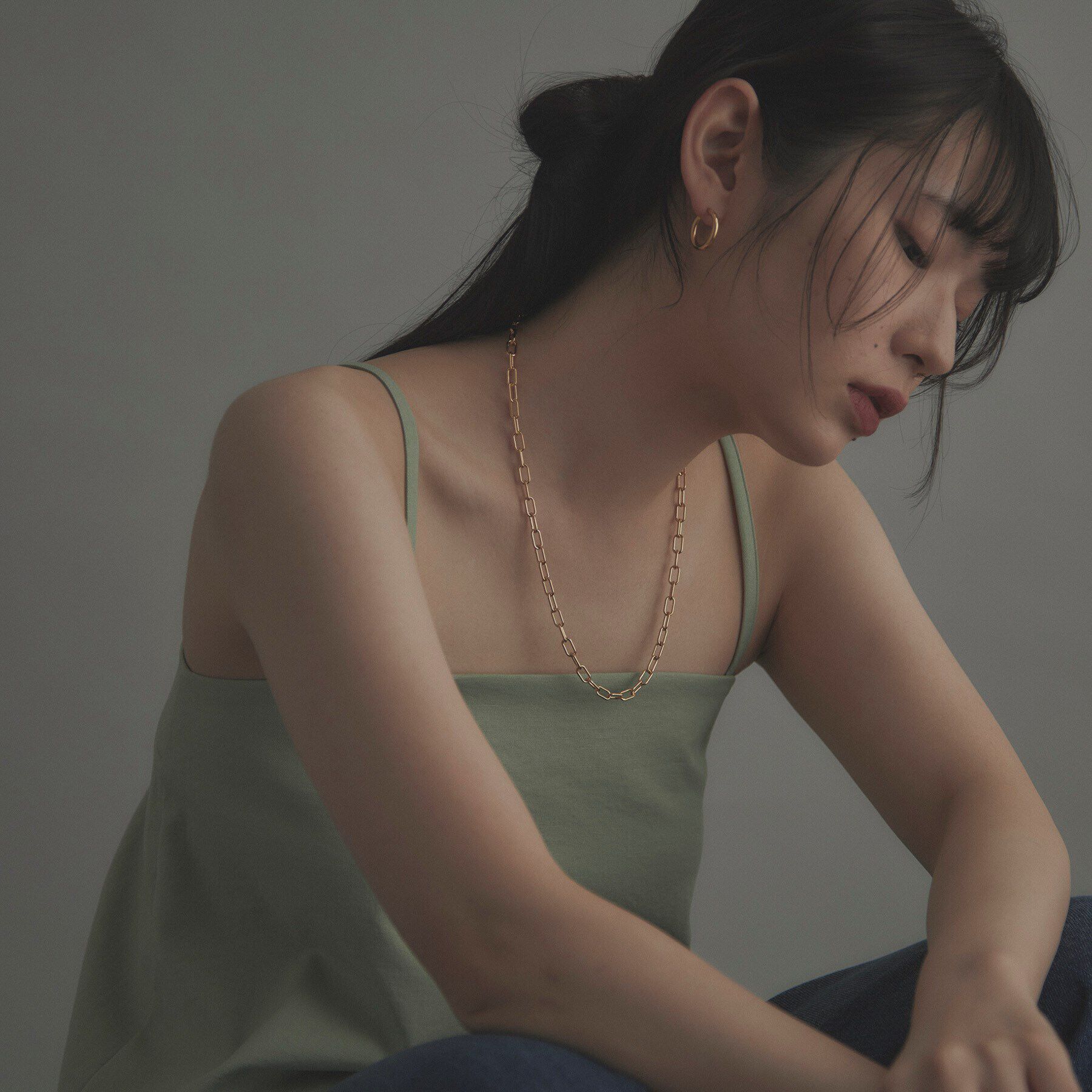 COCOSHNIK ONKITSCH「シルバー リンクチェーン 2WAYネックレス GP」|ネックレス|