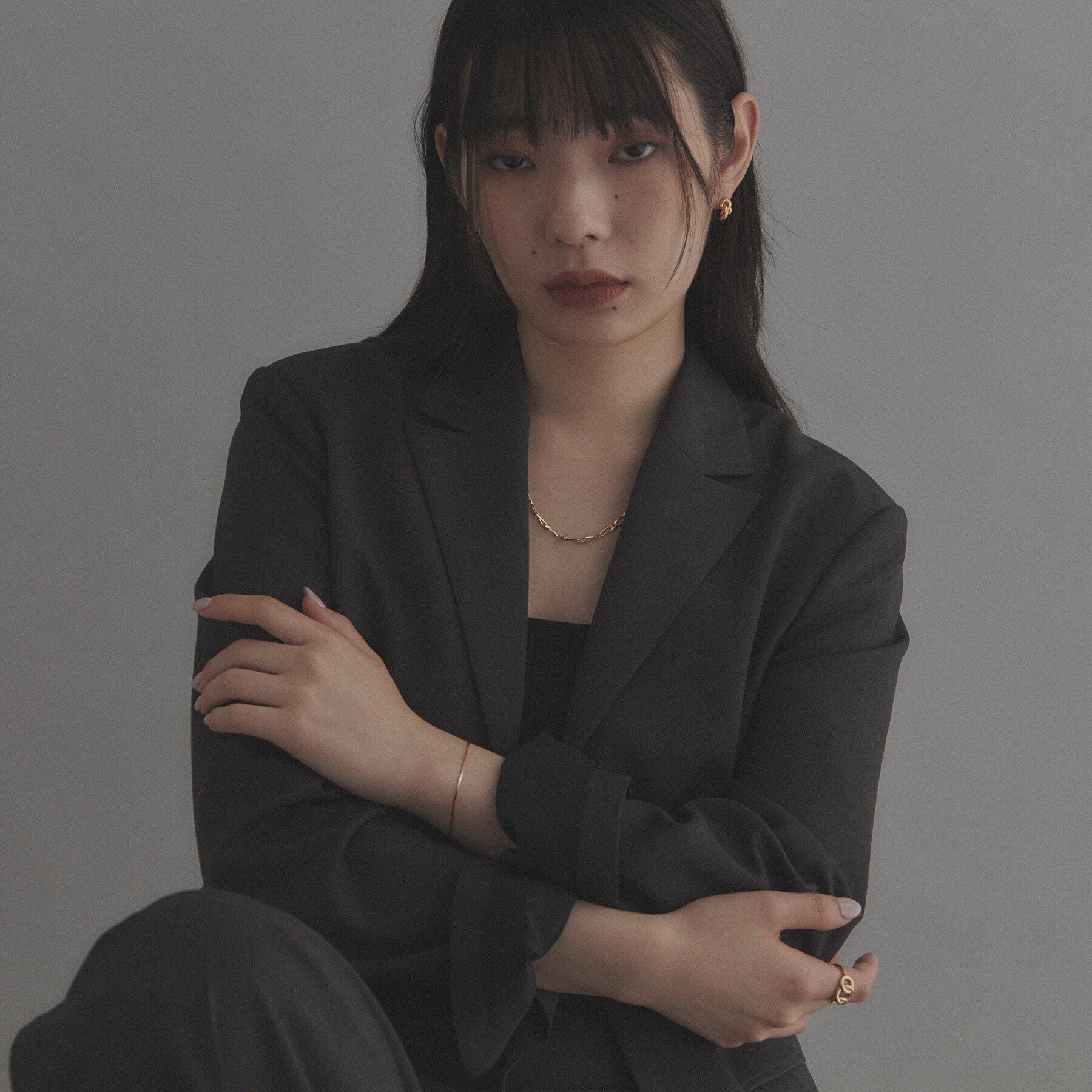 COCOSHNIK ONKITSCH「シルバー デザインチェーン コンパクトブレスレット GP」|ブレスレット・バングル|