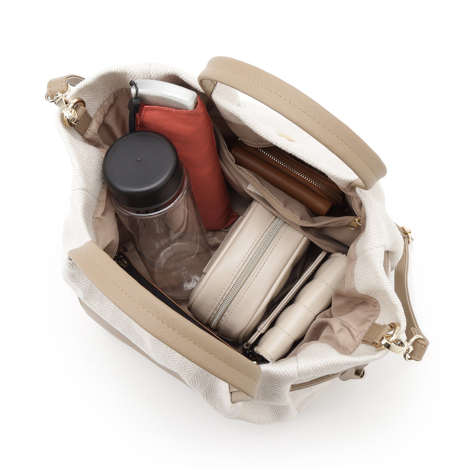 SHOO･LA･RUE「【2WAY】素材コンビトートバッグ」|トートバッグ|