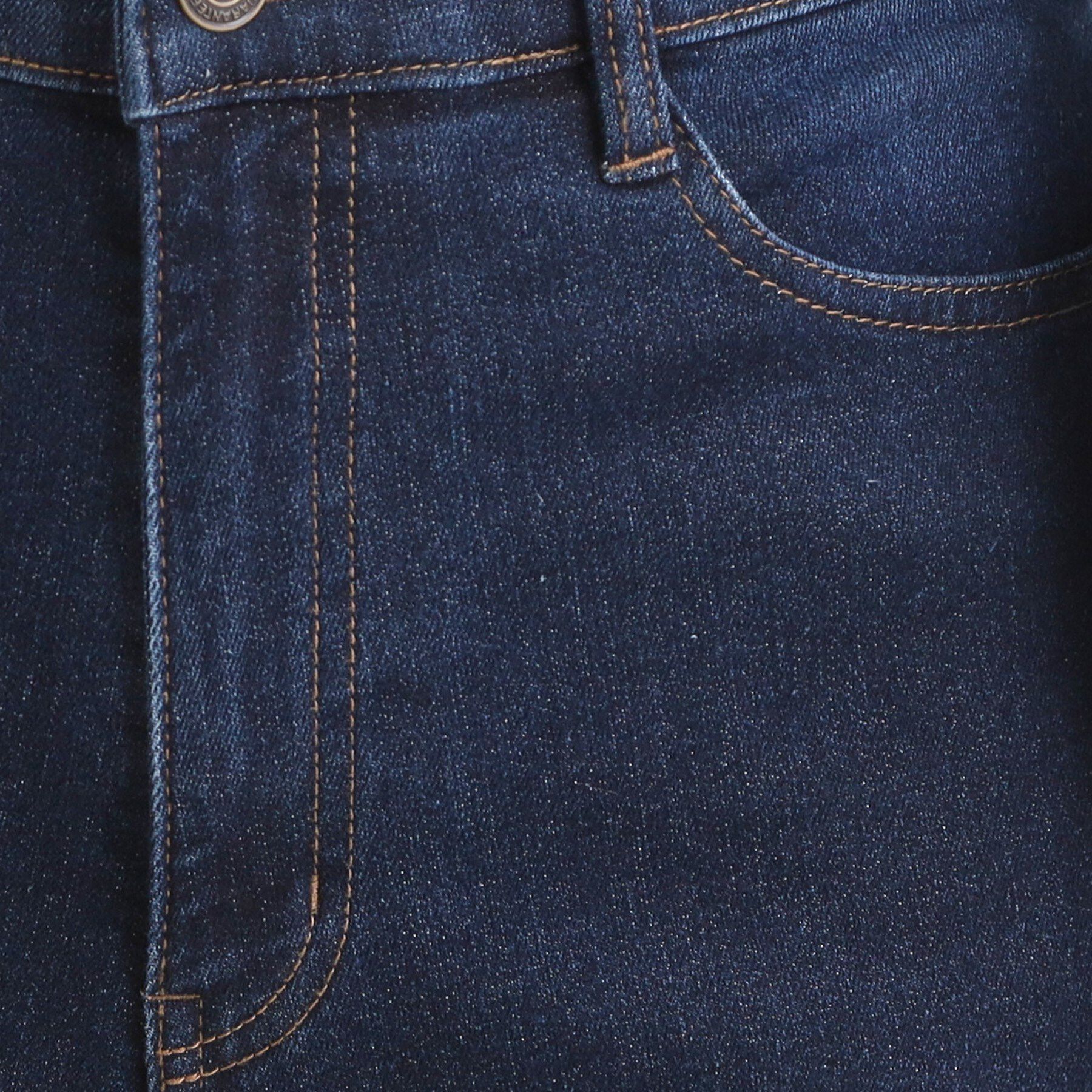 SHOO･LA･RUE「【あったか】裏微起毛ストレートデニムパンツ」|デニム|