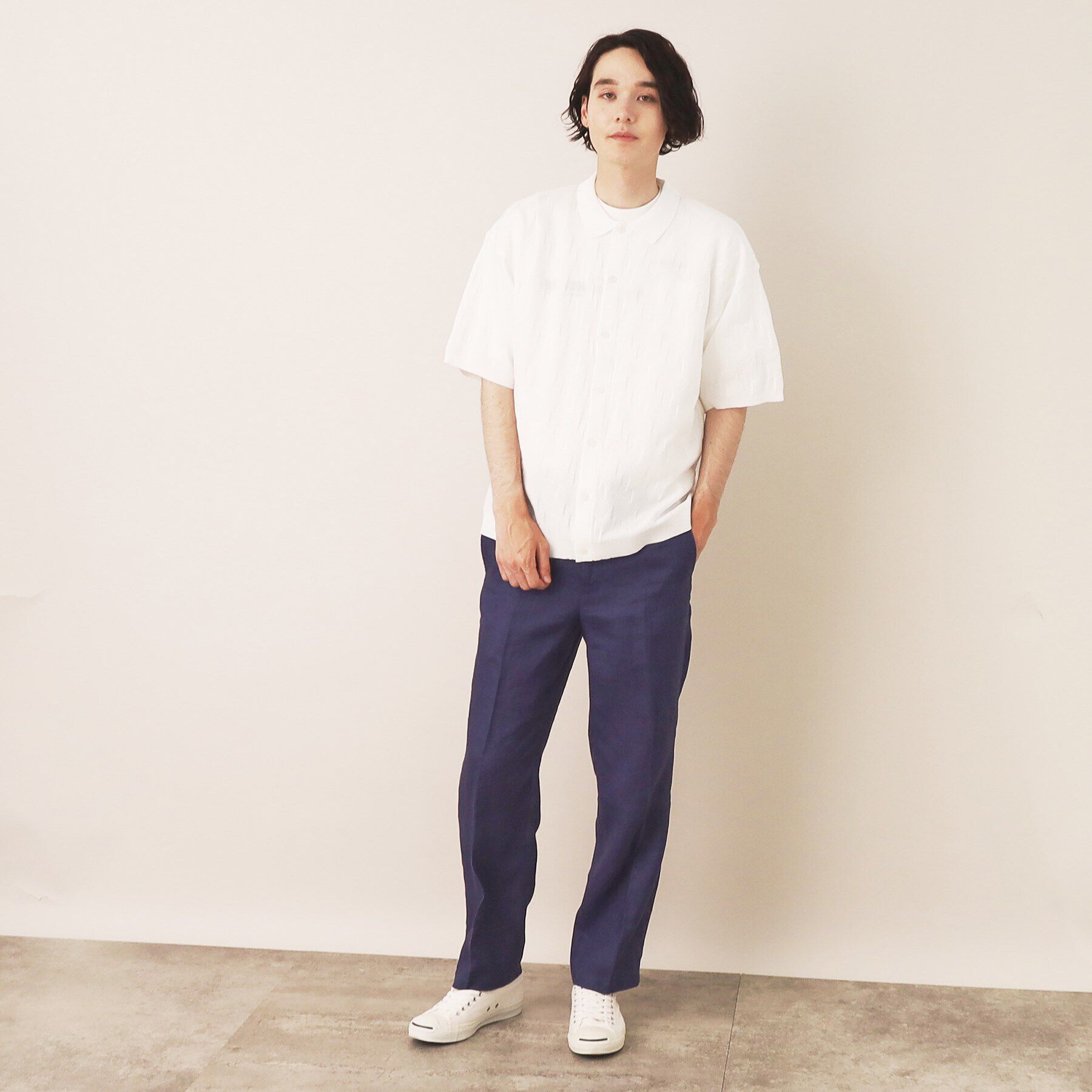 Dessin「柄編みニットシャツ」|シャツ・ブラウス|