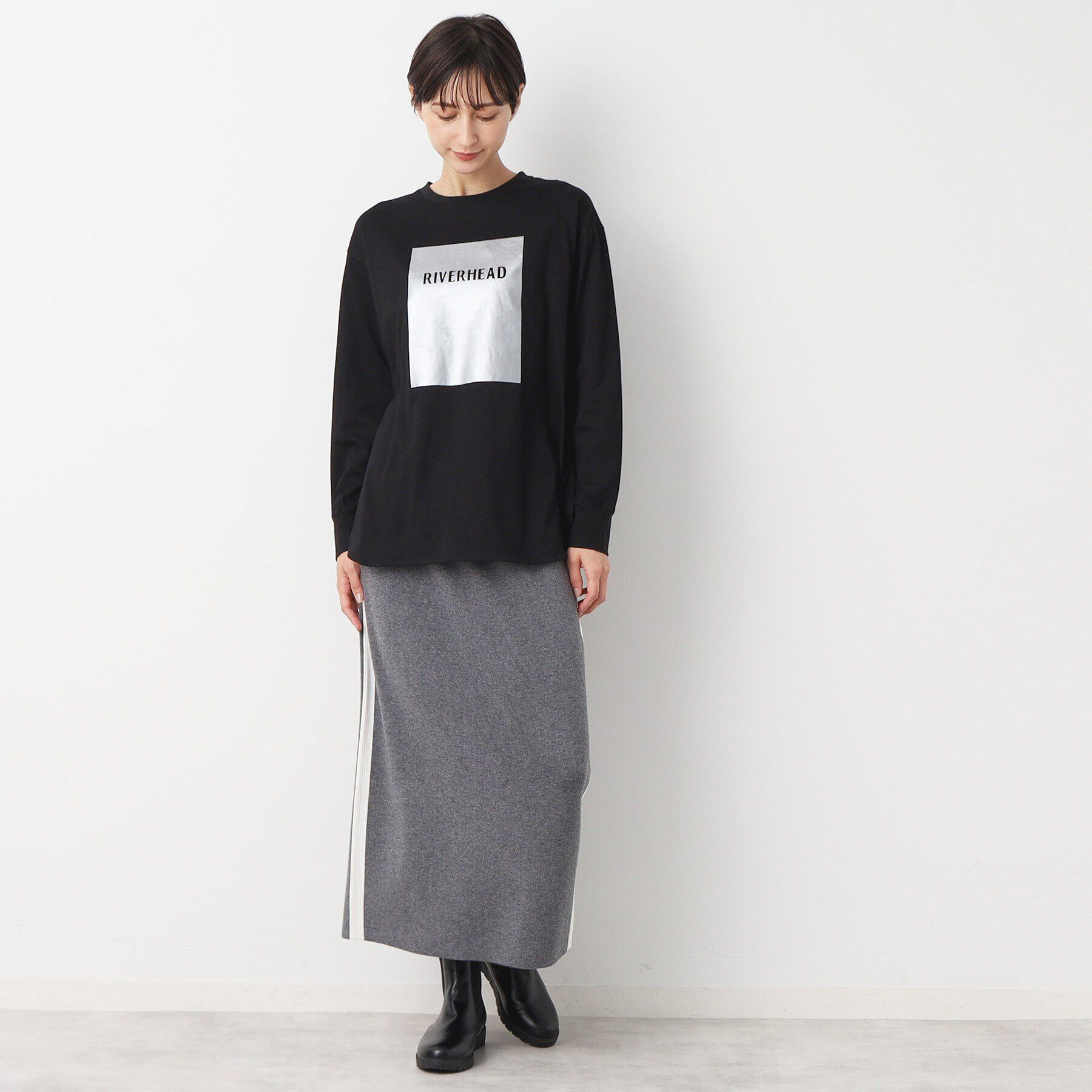 Dessin「【洗える】シルバープリントロンT」|Tシャツ・カットソー|