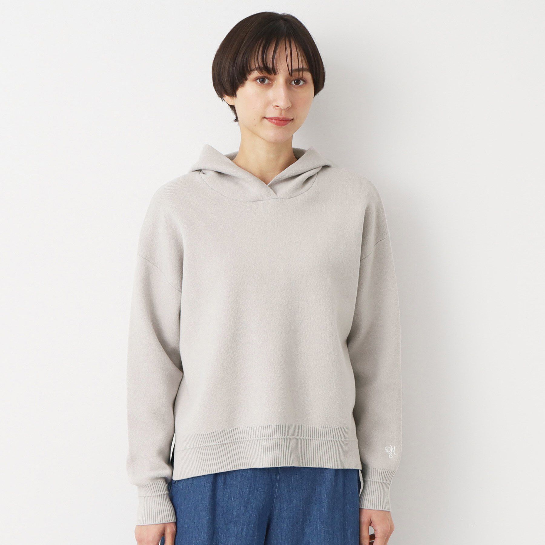 Dessin「【洗える・4サイズ展開】ちょうどいいパーカ（クロップド丈）」|パーカー|