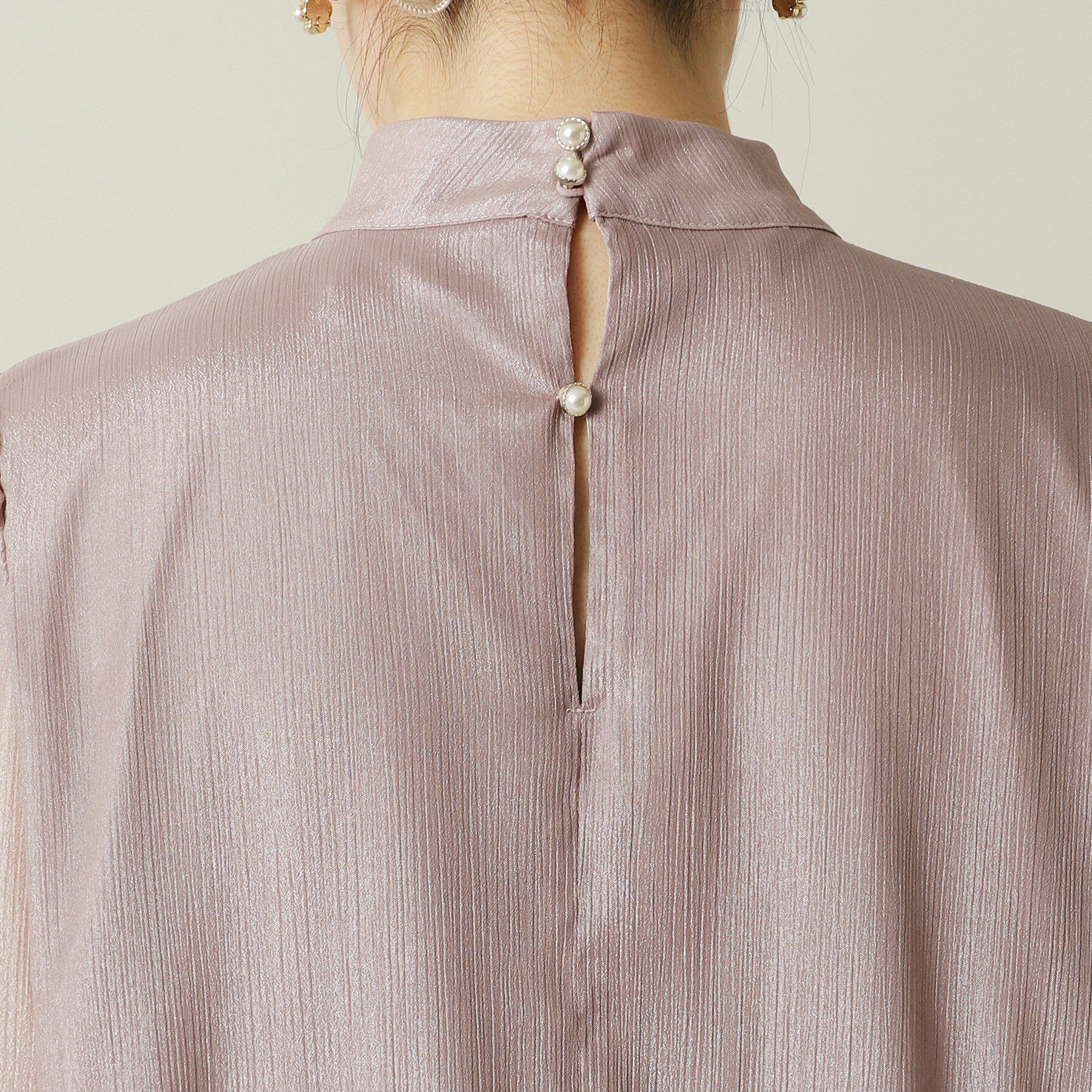 ITS&rsquo;DEMO「【結婚式・パーティに】シャイニー楊柳ワンピース＜ドレスコレクション＞」|ワンピース|