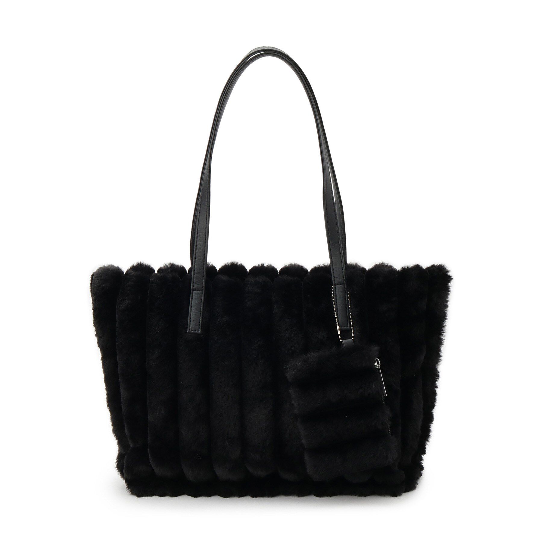 ITS&rsquo;DEMO「ポーチ付フェイクファートート」|トートバッグ|