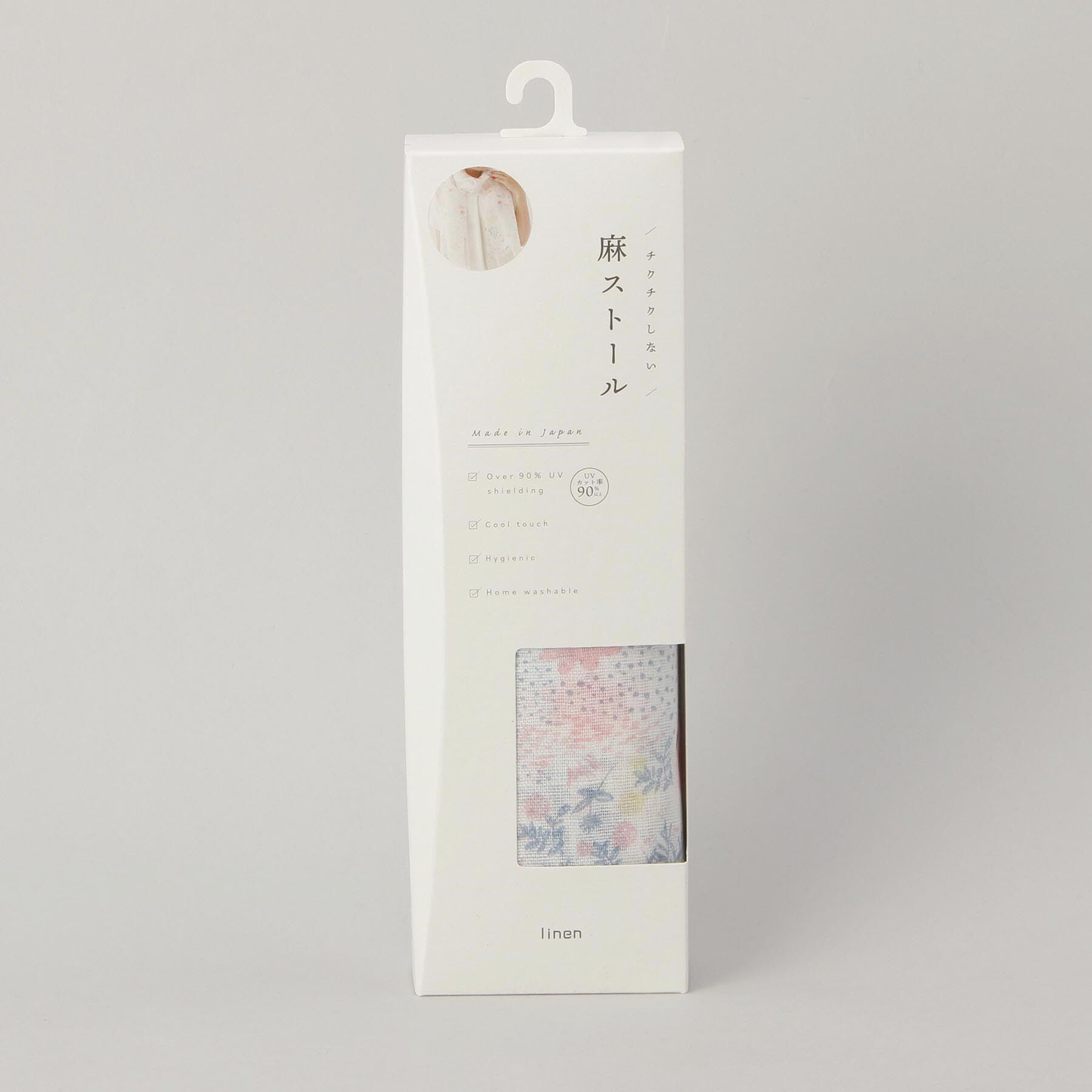 212 KITCHEN STORE「チクチクしない麻ストールフラワーガーデン PK ＜絹屋＞」|ストール|