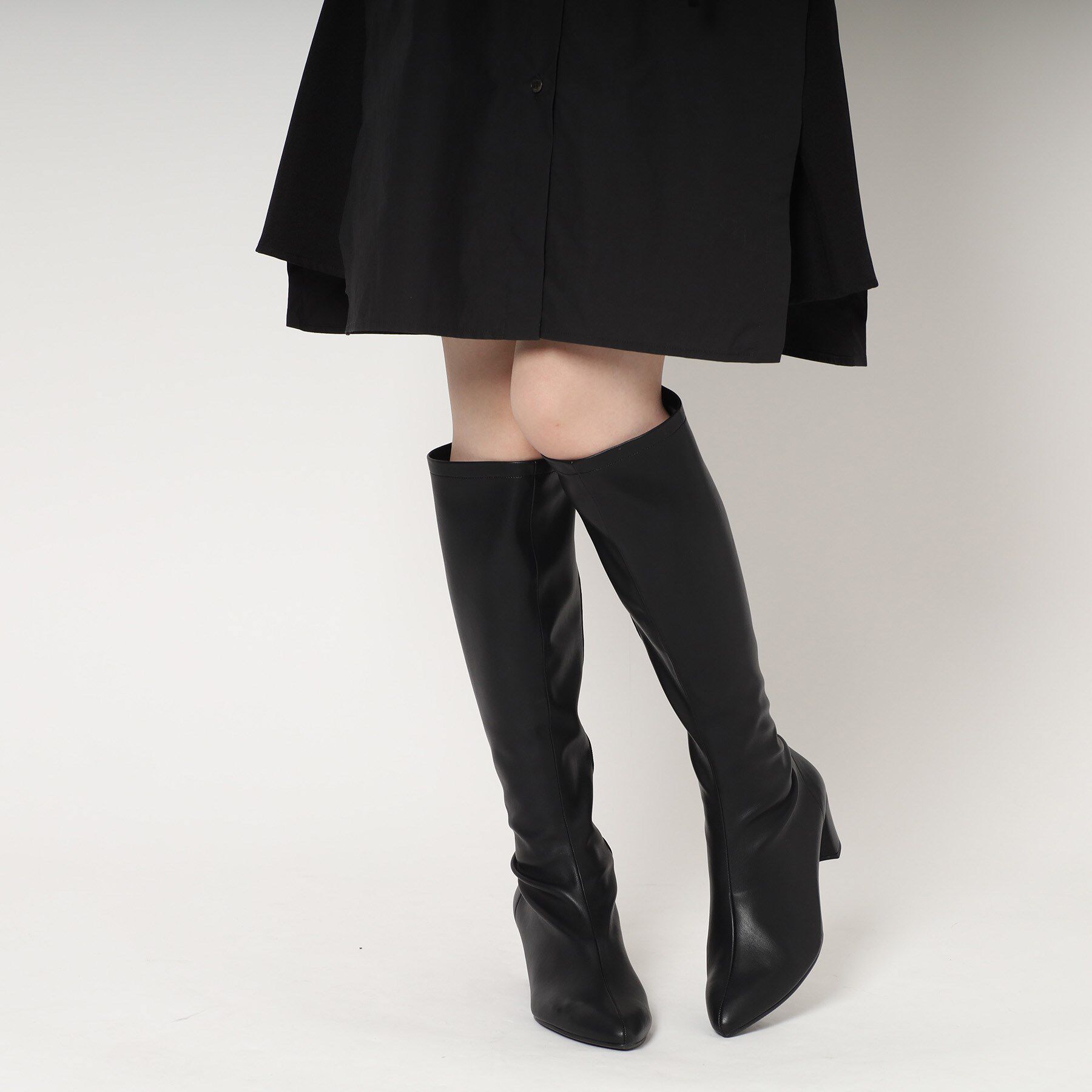 ESPERANZA「定番ストレッチロングブーツ」|ショートブーツ|