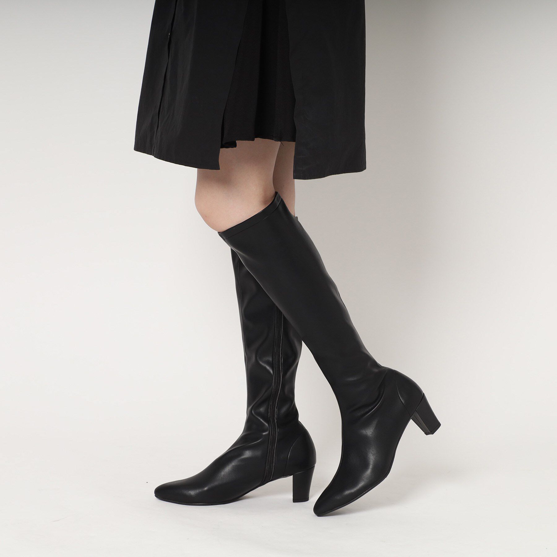 ESPERANZA「定番ストレッチロングブーツ」|ショートブーツ|