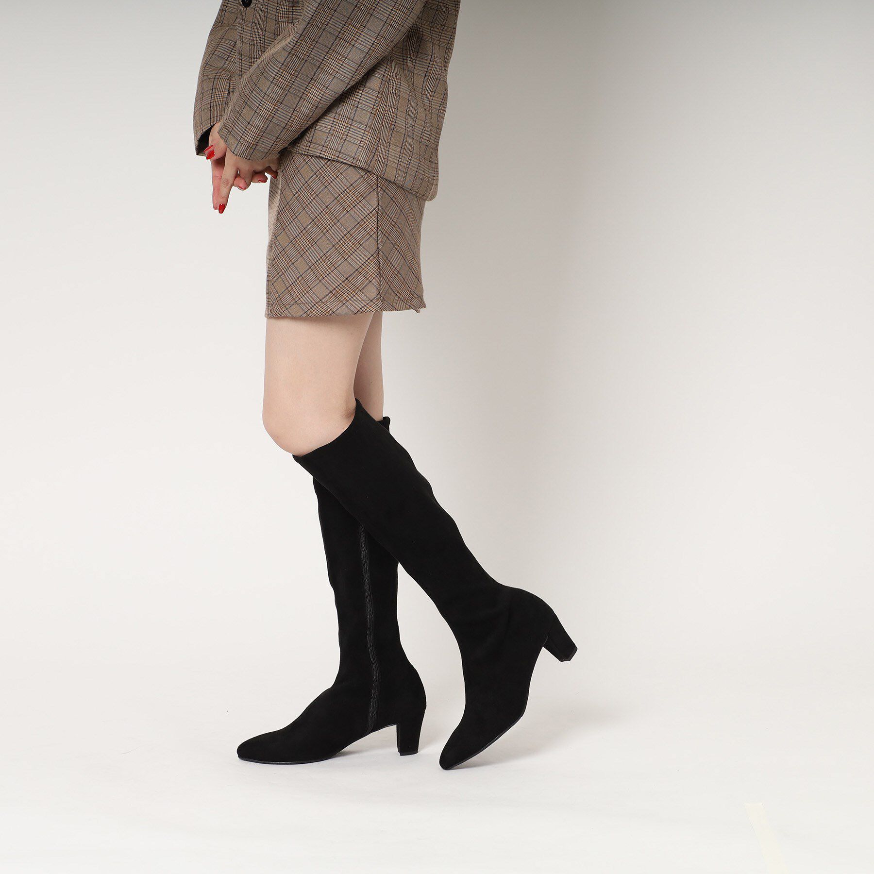 ESPERANZA「定番ストレッチロングブーツ」|ショートブーツ|