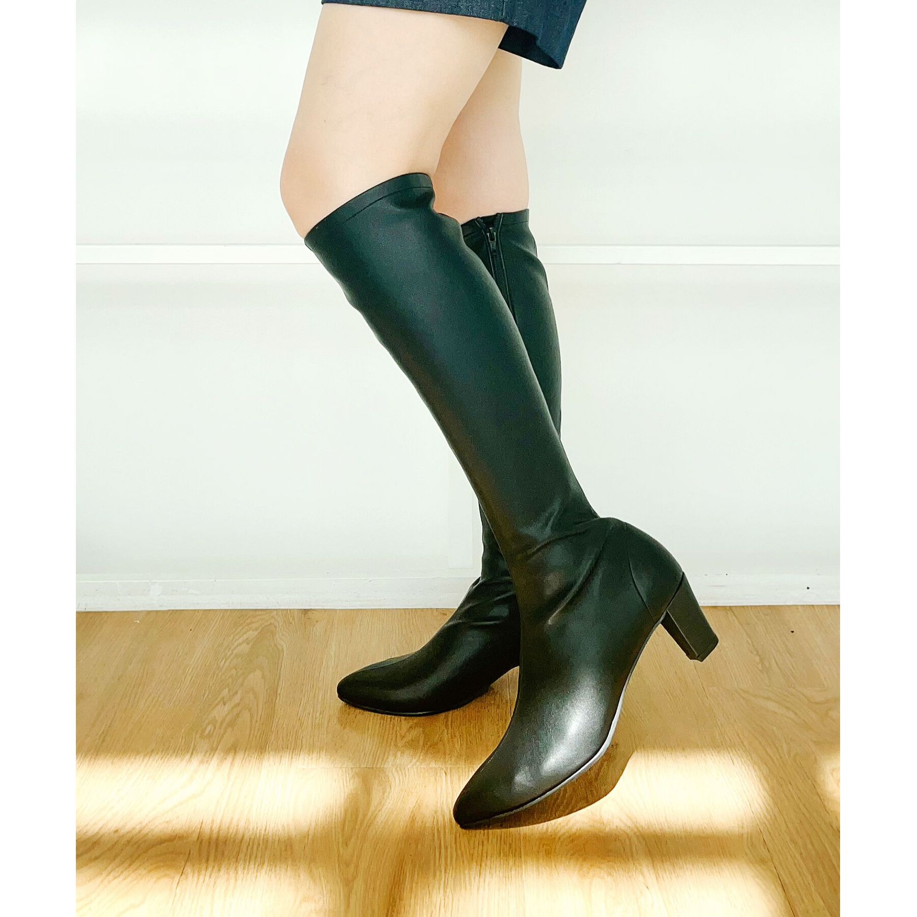 ESPERANZA「定番ストレッチロングブーツ」|ショートブーツ|