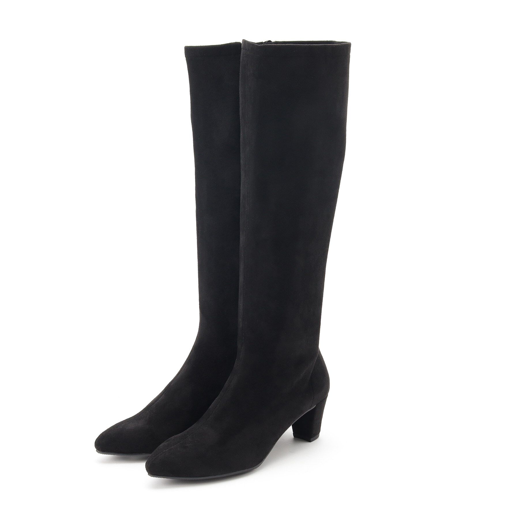 ESPERANZA「定番ストレッチロングブーツ」|ショートブーツ|ﾌﾞﾗｯｸ(119)