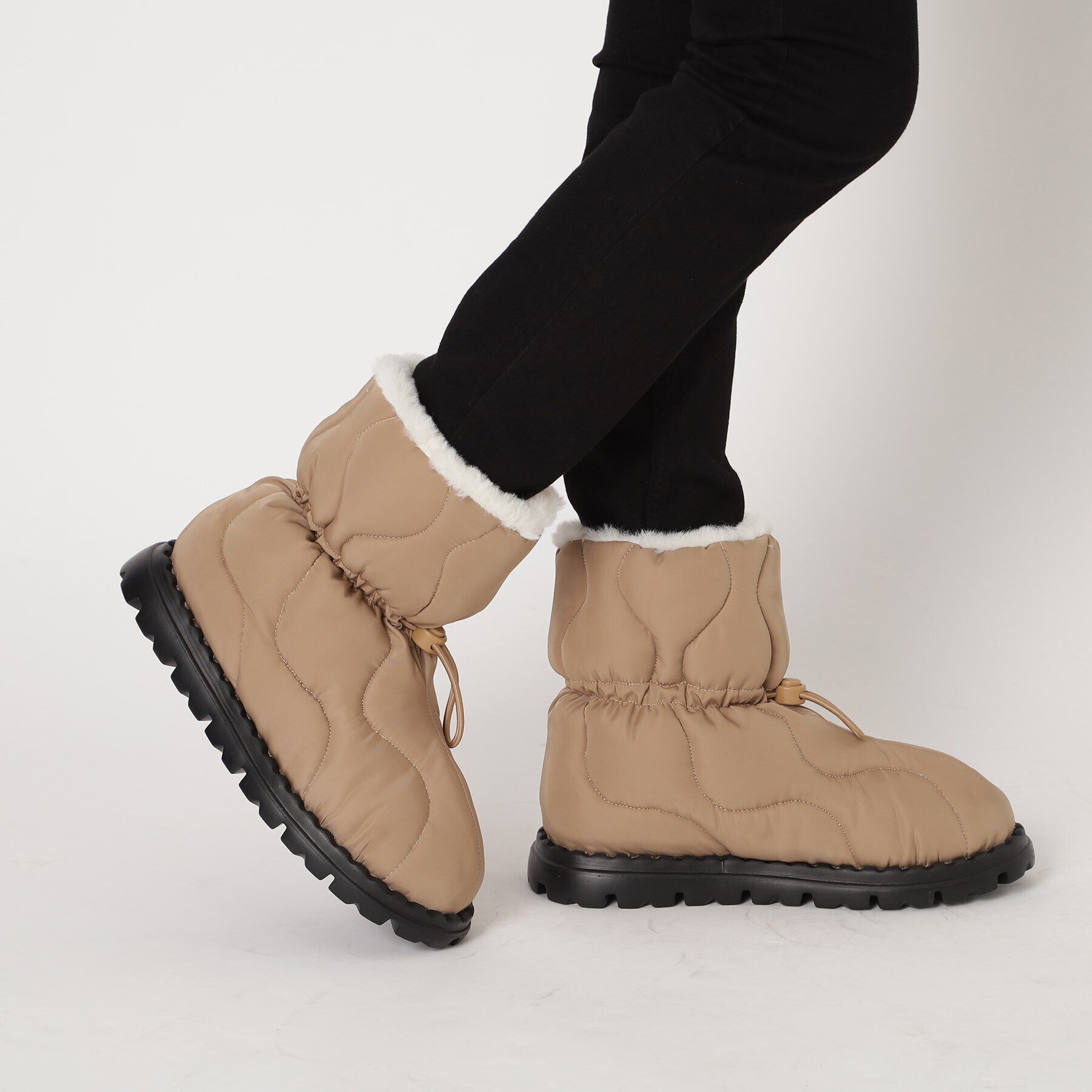 ESPERANZA「キルティングボアショートブーツ」|ショートブーツ|