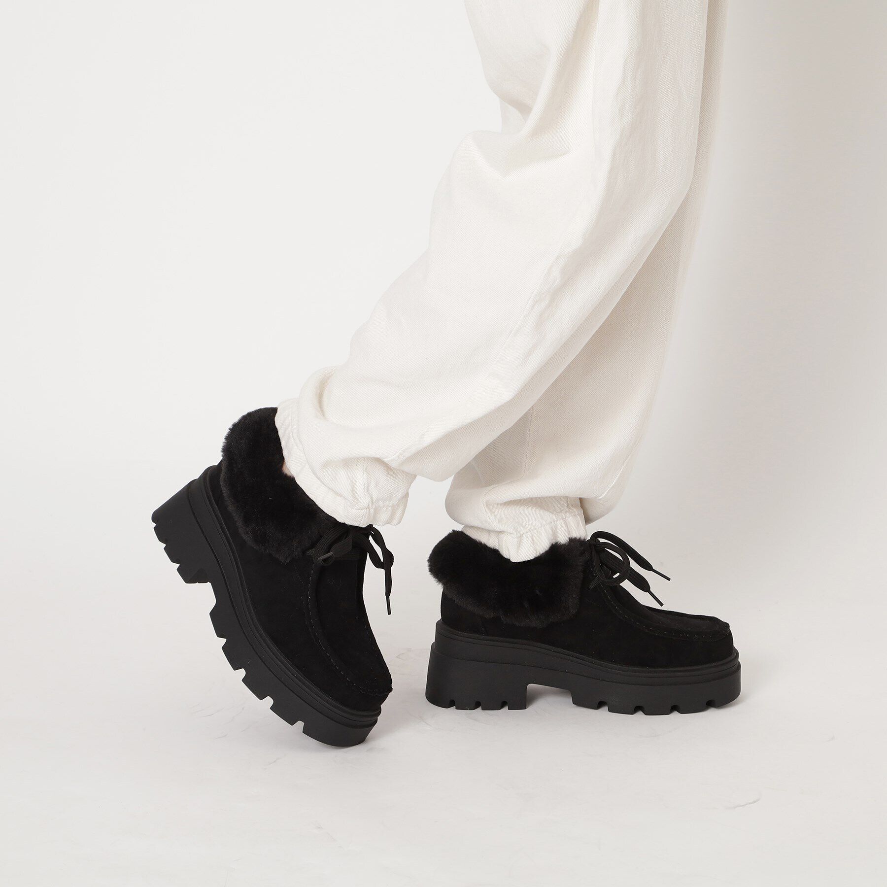 ESPERANZA「ボアモカシンブーツ【ESPERANZA_blanca】」|ショートブーツ|