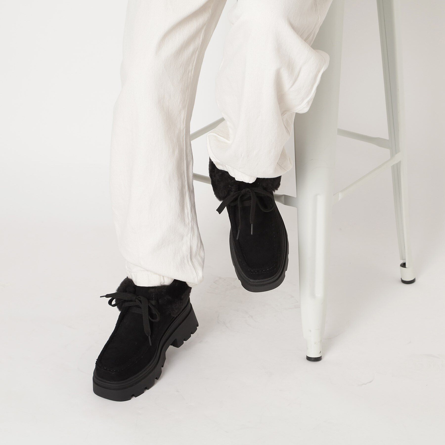 ESPERANZA「ボアモカシンブーツ【ESPERANZA_blanca】」|ショートブーツ|