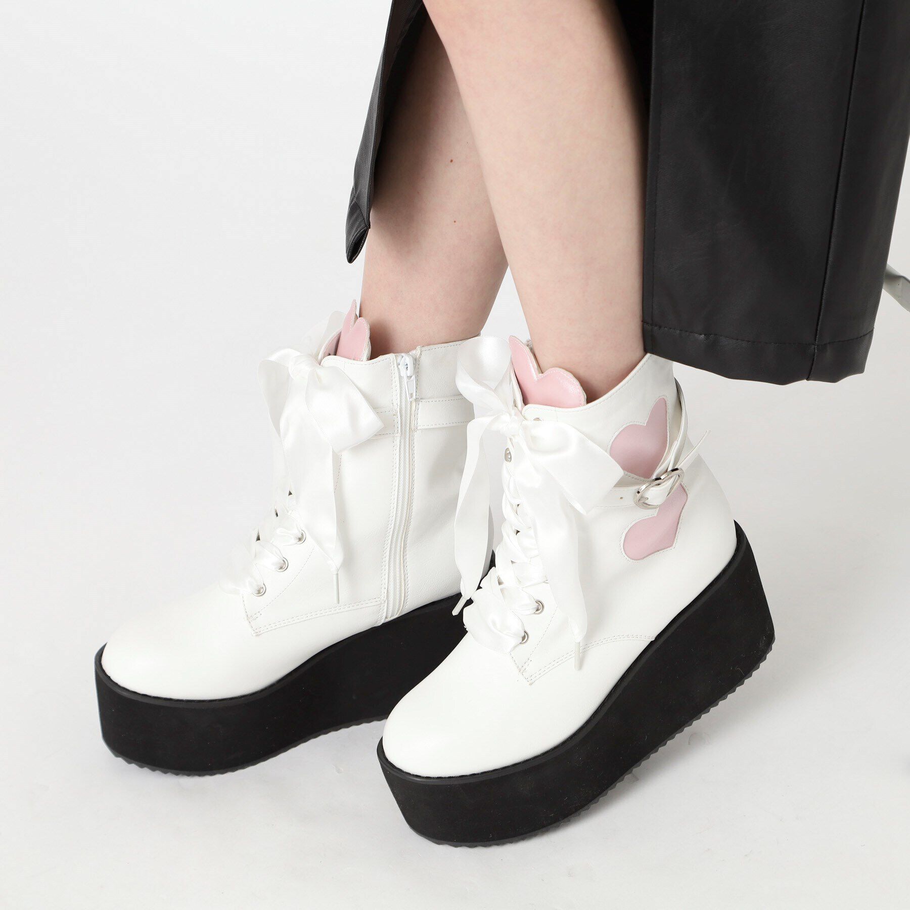 csT&P「厚底ウェッジハートブーツ」|ショートブーツ|