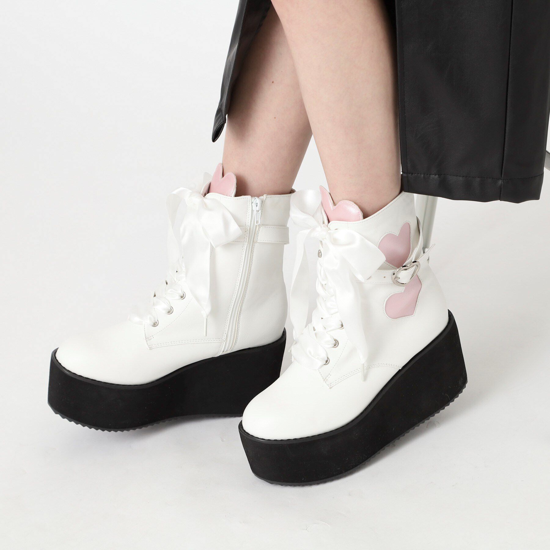 csT&P「厚底ウェッジハートブーツ」|ショートブーツ|