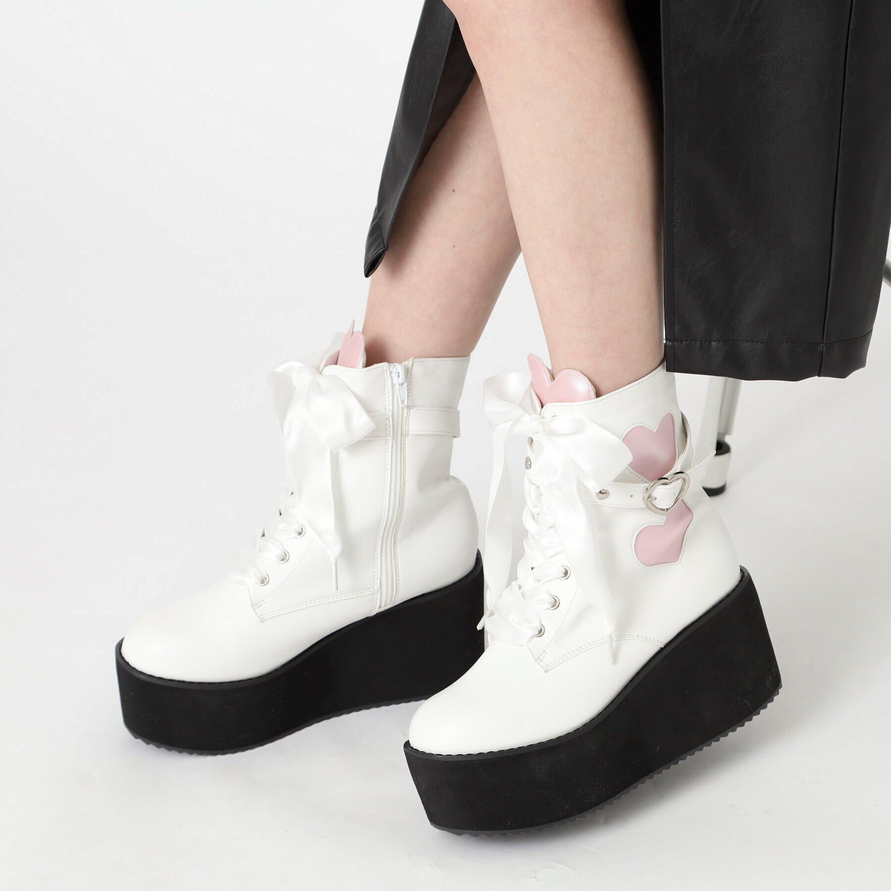 csT&P「厚底ウェッジハートブーツ」|ショートブーツ|