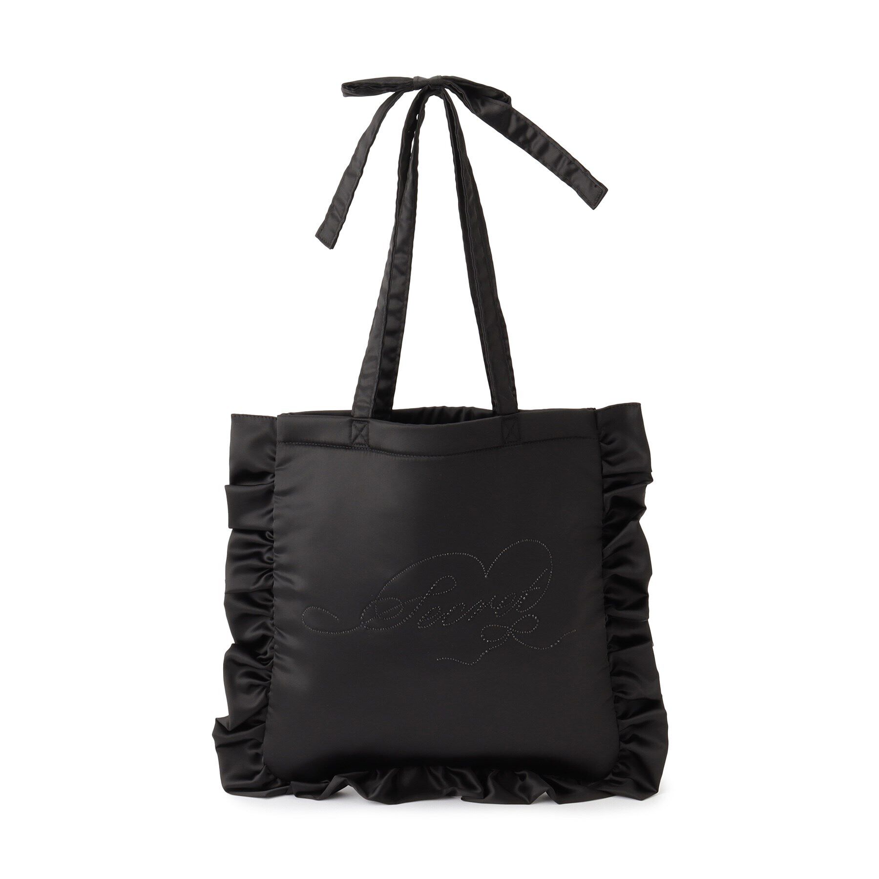 Ober Tashe「ラインストーントートバッグ」|トートバッグ|ブラック(019)