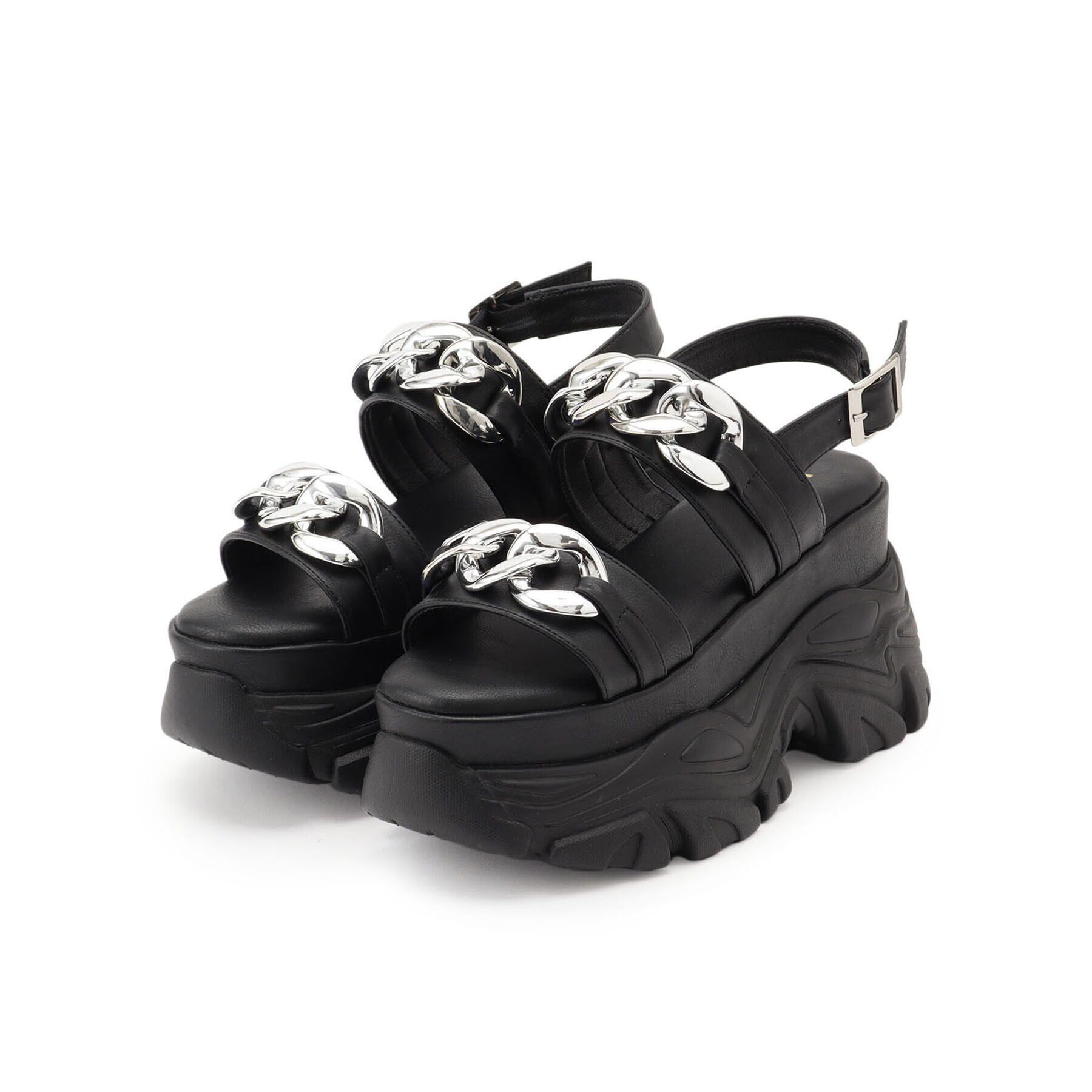 csT&P「ビックチェーン付き厚底サンダル」|サンダル|