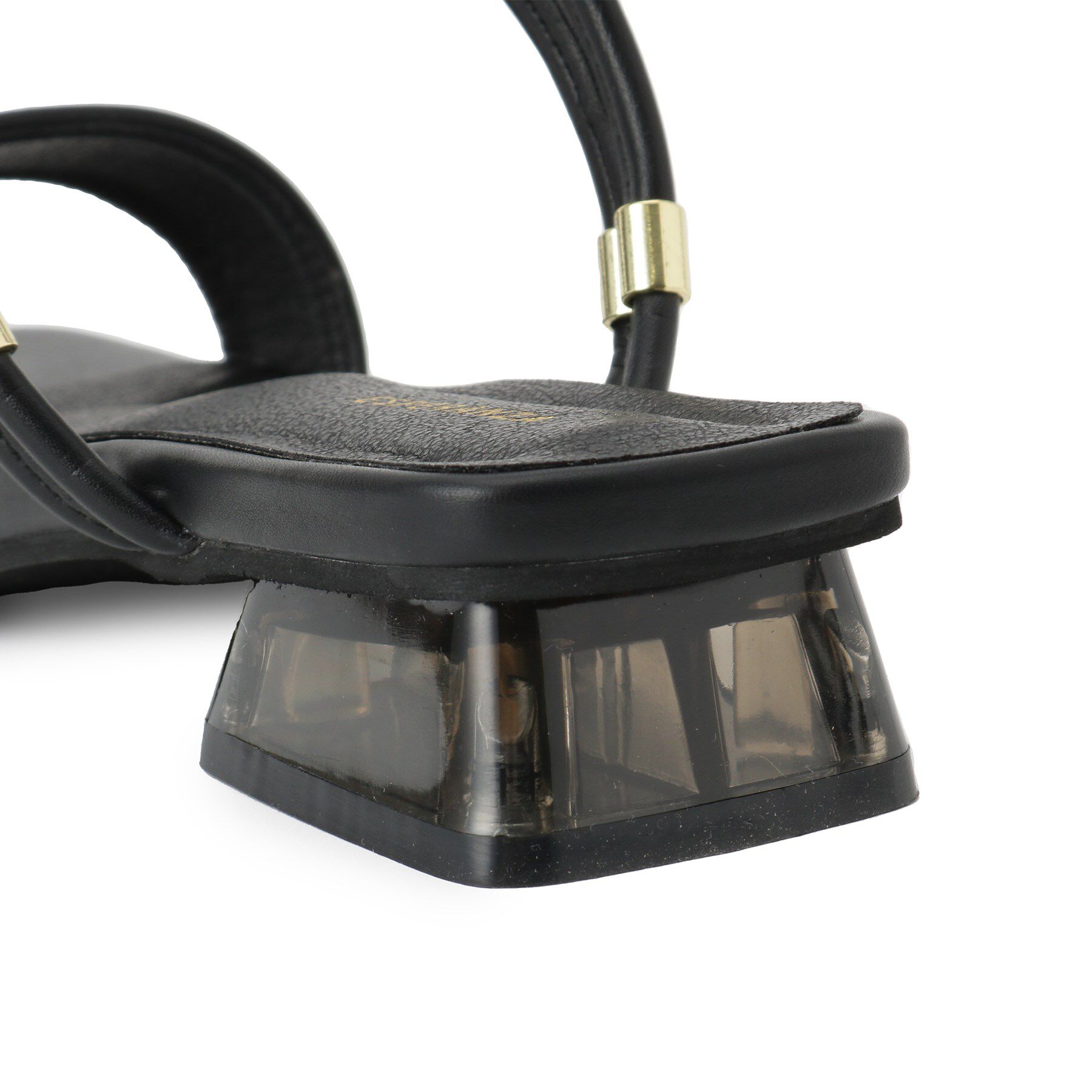 ESPERANZA「スクエアトゥクリアローヒールサンダル」|サンダル|