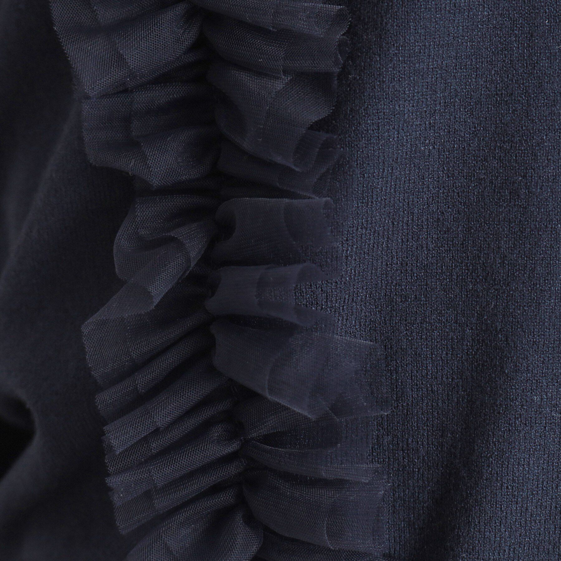 SunaUna「【トレンド/大人フェミニン】前後チュールニット」|ニット・セーター|